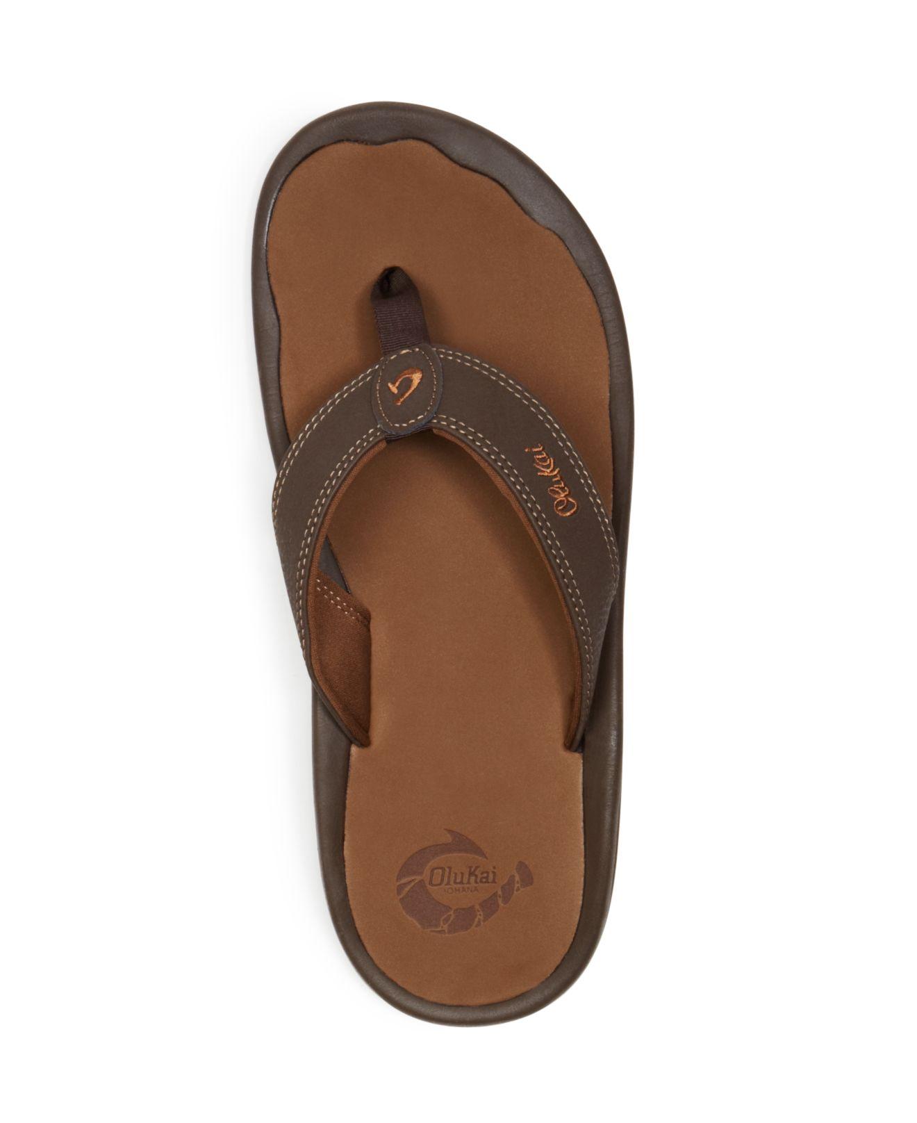 Olukai Synthetic Ohana Flipflops in Brown for Men Lyst